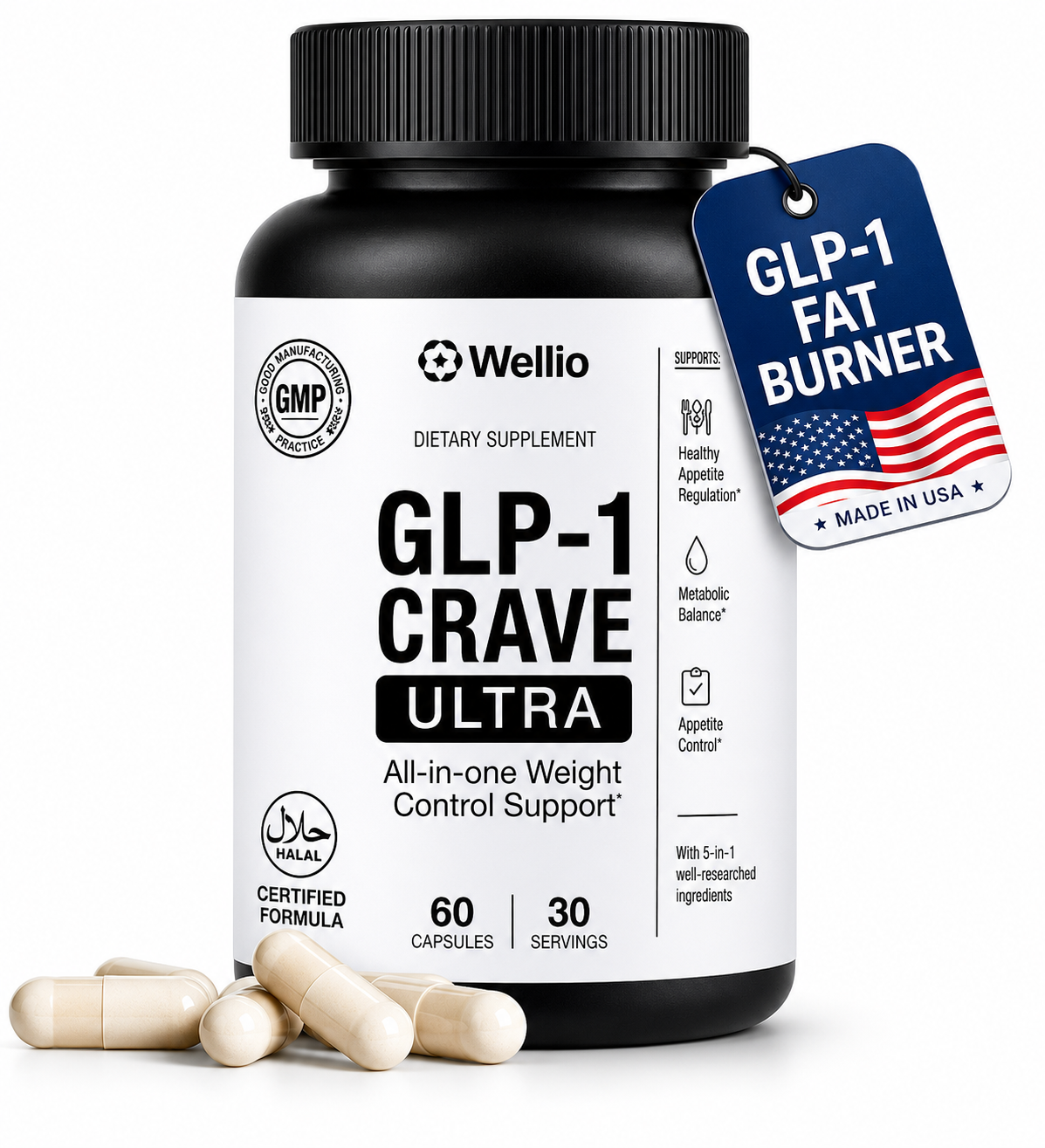 GLP-1 Crave Ultra – Wellio