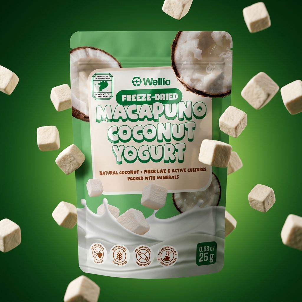 Wellio Freeze-Dried Macapuno Coconut Yogurt Bites
