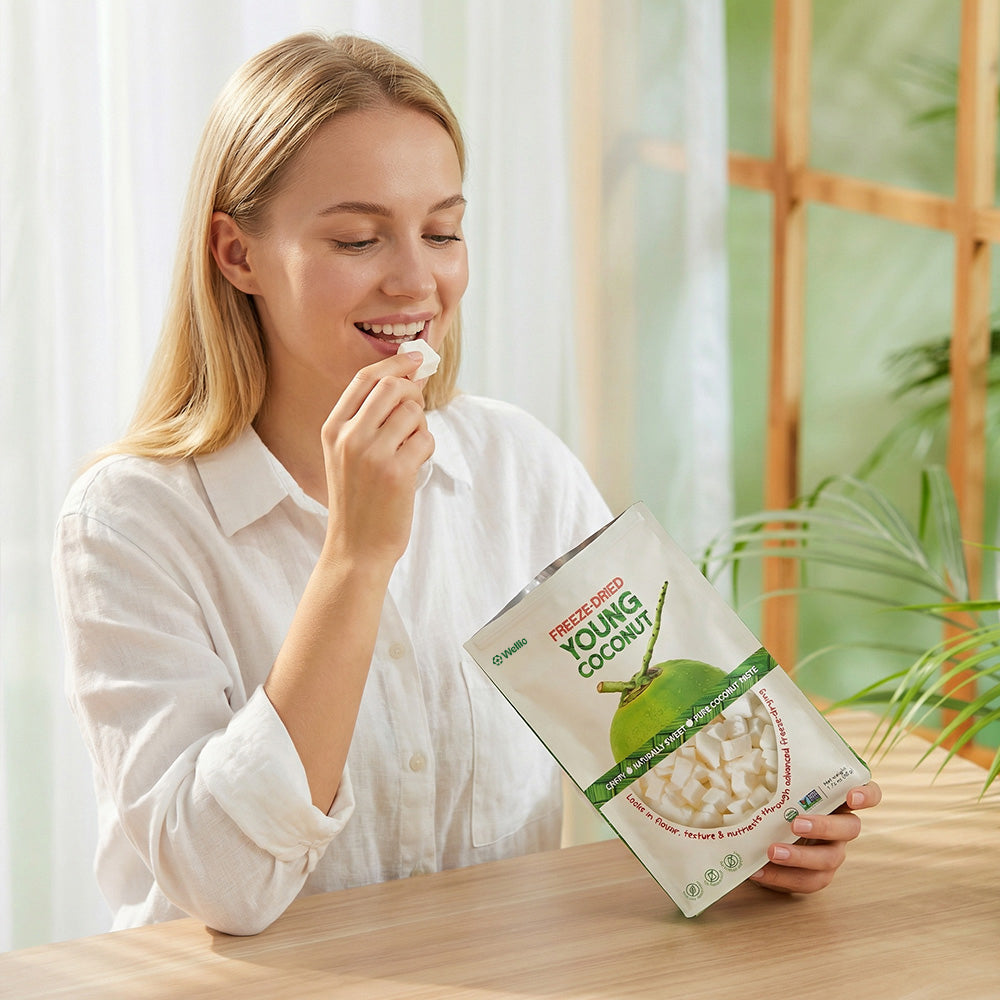 Premium Freeze-Dried Young Coconut – 100% Pure, No Added Sugar