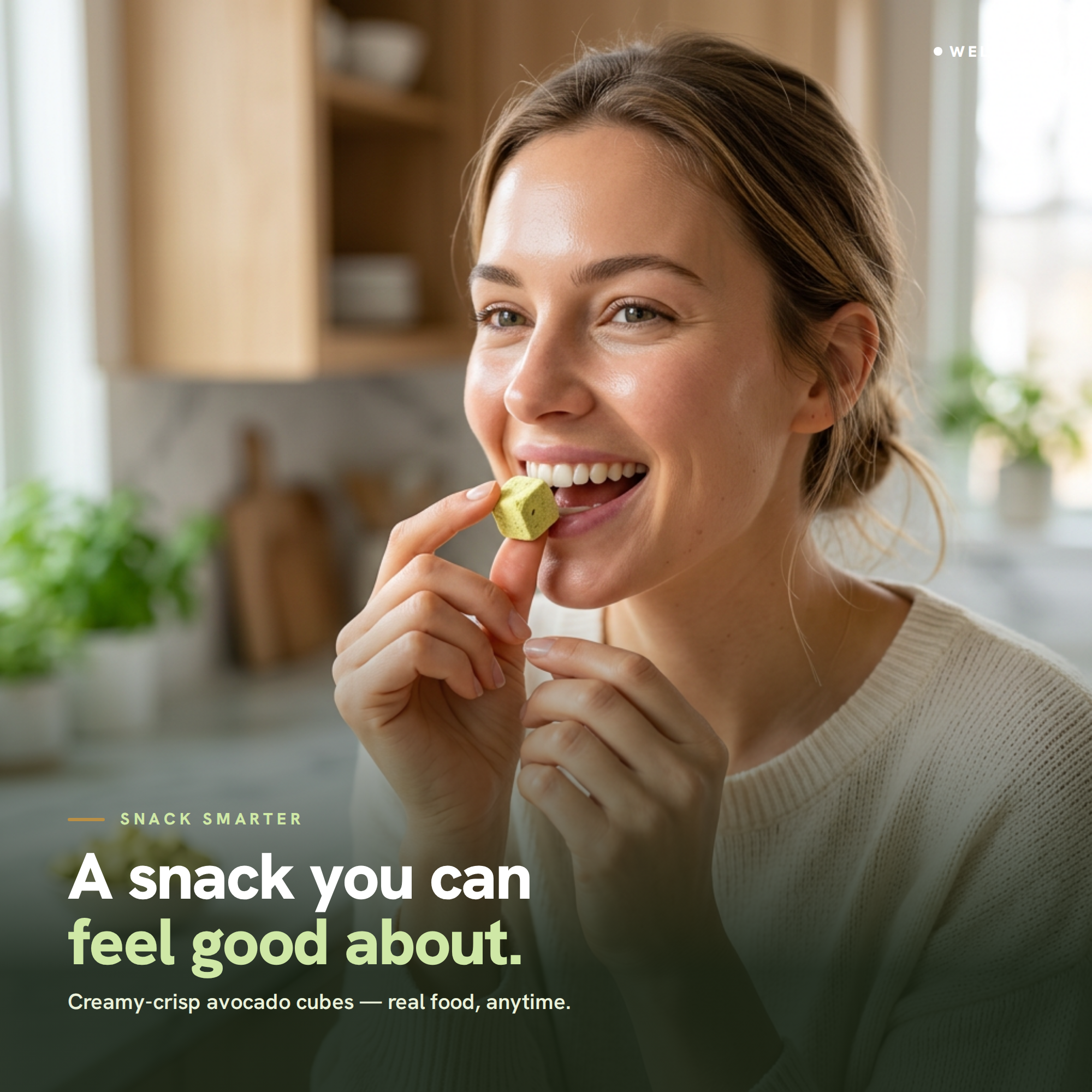 Freeze-Dried Avocado Cubes – 100% Real Avocado Healthy Snacks, Keto-Friendly & Gluten-Free, USDA Organic, No Added Sugar