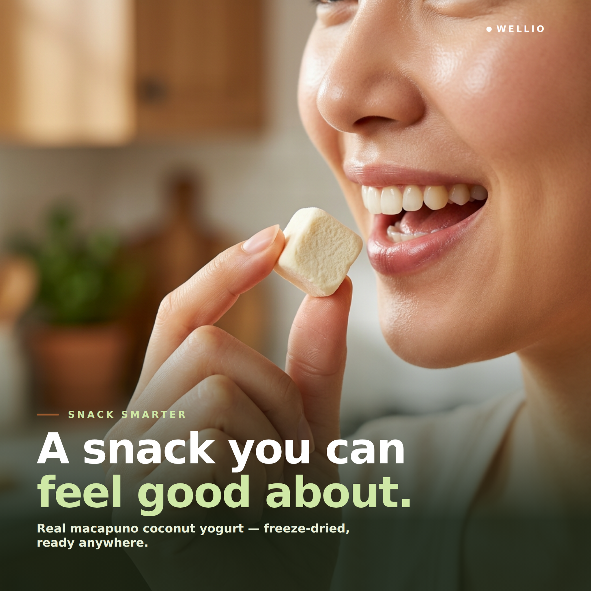 Wellio Freeze-Dried Macapuno Coconut Yogurt Bites