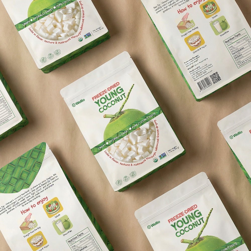Premium Freeze-Dried Young Coconut – 100% Pure, No Added Sugar