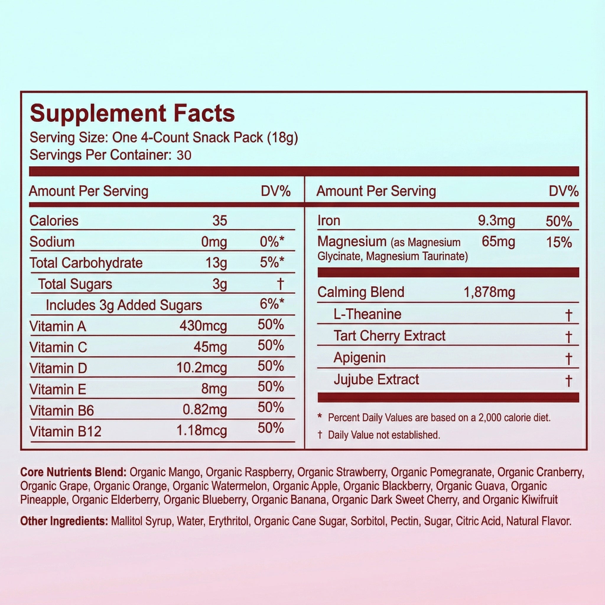 NightMelts Sleep + Vitamin Gummies - Melatonin-Free Magnesium Glycinate with L-Theanine & Tart Cherry - Calm Mind, Quality Sleep & Nightly Recovery - Strawberry, Made in USA