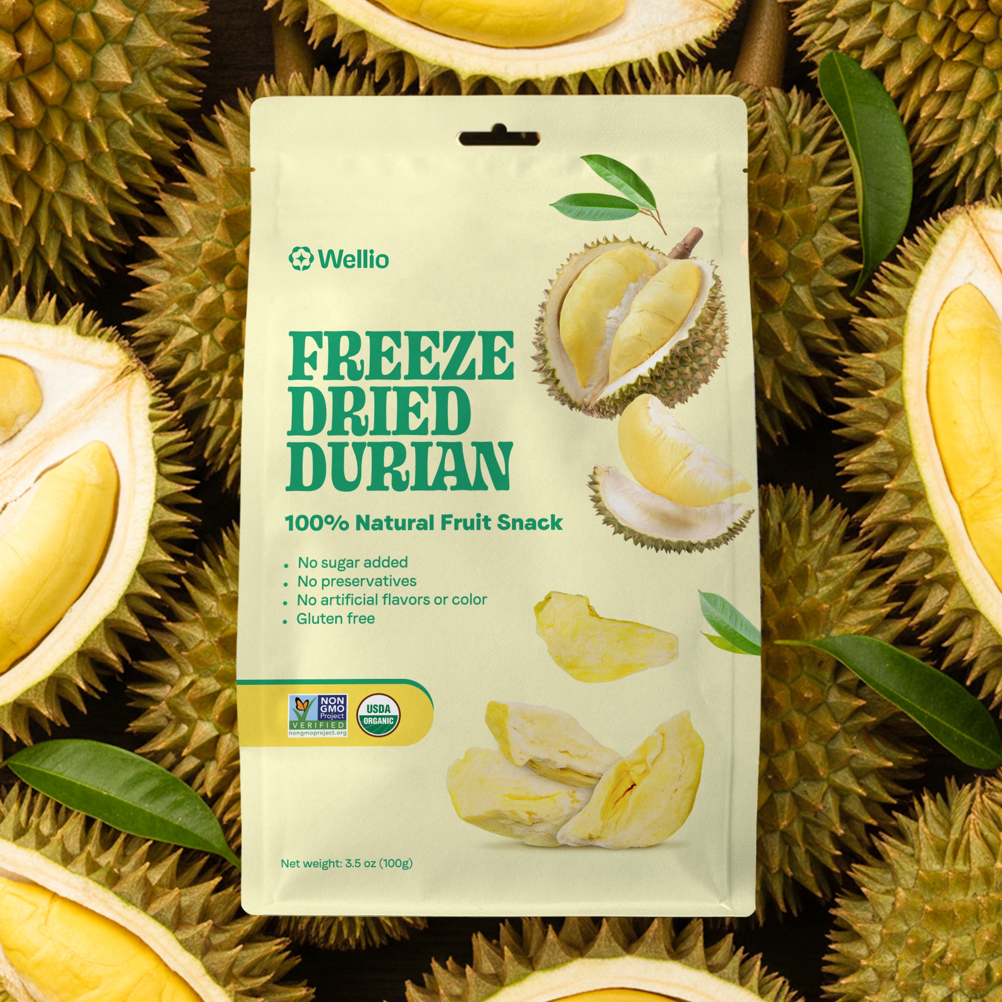 Freeze-Dried Durian: The Crunchy "King of Fruits" – Authentic Taste of Vietnam (Non-GMO & Nutrient Rich)